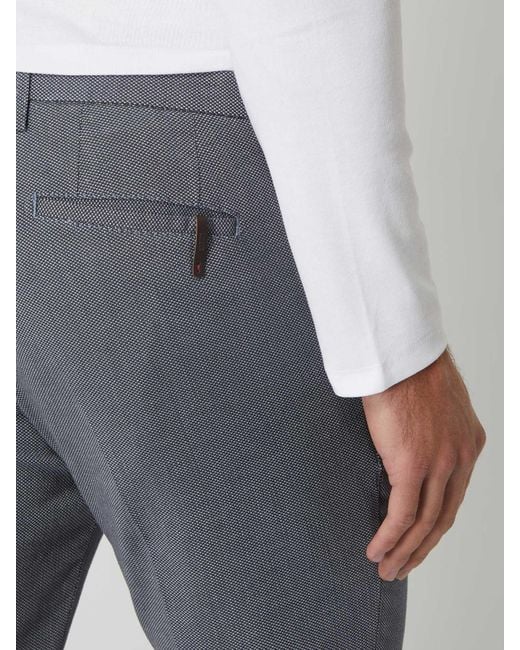Cinque Slim Fit Stoffen Broek Met Stretch, Model 'Cibrody' in het Gray voor heren