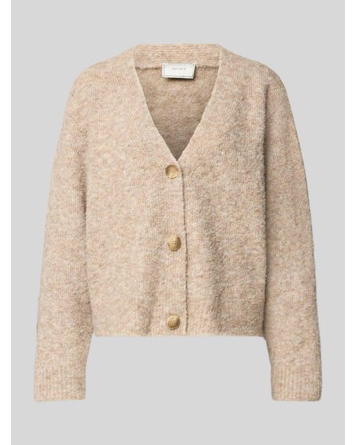 Neo Noir Vest Met Knoopsluiting in het Natural