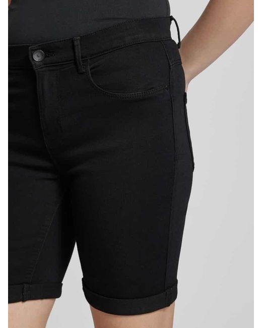 ONLY Blue Slim Fit Jeansshorts im 5-Pocket-Design Modell 'RAIN LIFE'