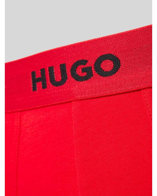 HUGO Boxershort Met Elastische Logoband in het Red voor heren