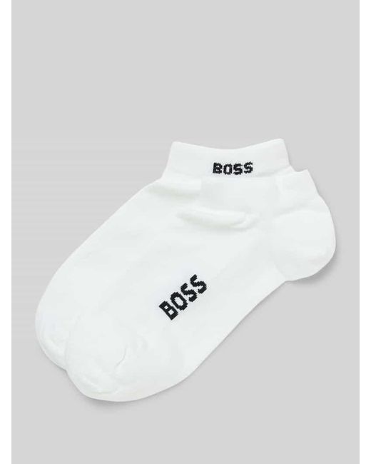 Boss White Sneaker-Socken Mit Label-Detail Im 2Er-Pack