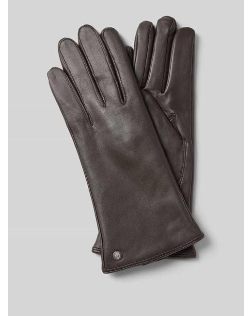 Roeckl Gray Lederhandschuhe aus haarscharf Nappaleder