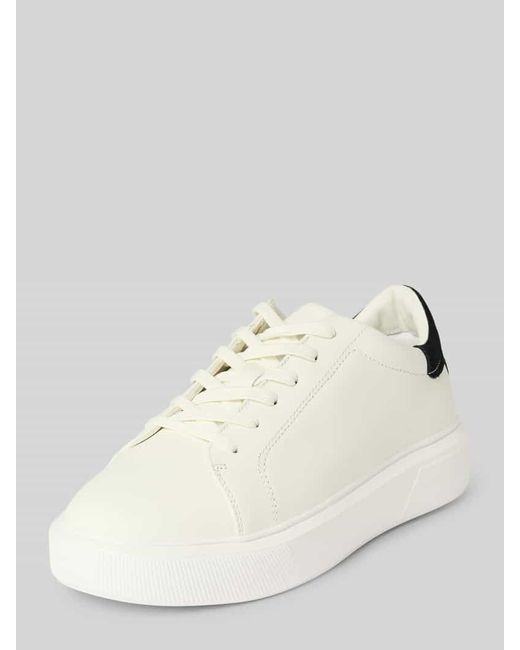 Marc O' Polo Natural Low Top Sneaker aus edlem Rindsleder