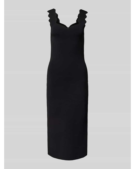 Ted Baker Black Knielanges Kleid in unifarbenem Design Modell 'SHARMAY'