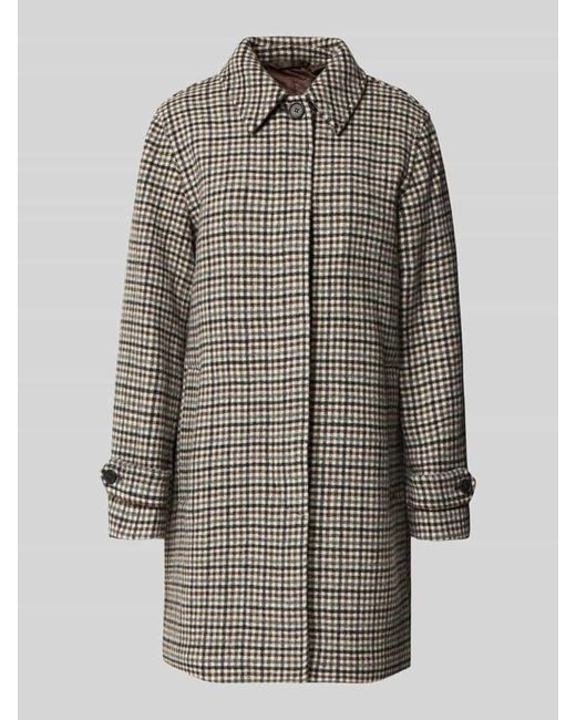 Gant Gray Regular Fit Mantel mit Umlegekragen Modell 'Car'