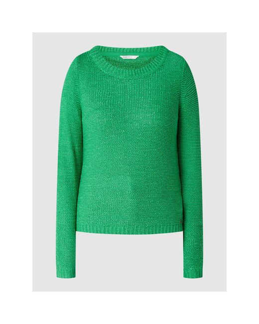 ONLY Green Pullover aus Bändchengarn Modell 'Geena'