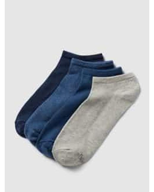 S.oliver Sneakersokken Met Stretch in het Blue voor heren
