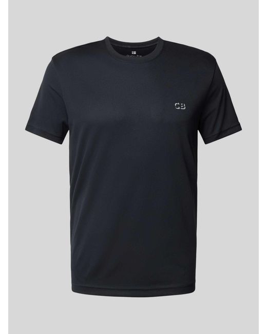 Christian Berg Men T-shirt Met Ronde Hals in het Black voor heren