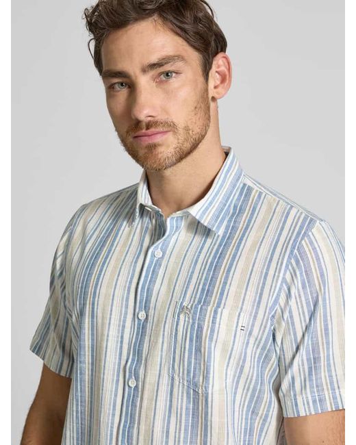 Lerros Slim Fit Freizeithemd mit Kentkragen in Blue für Herren