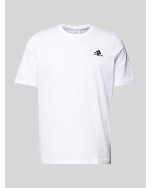 Adidas T-shirt Met Labelstitching in het White voor heren