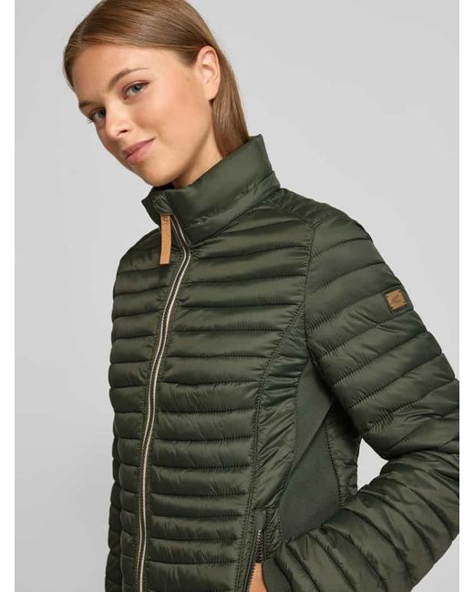 Camel Active Green Steppjacke mit gefüttertem Stehkragen
