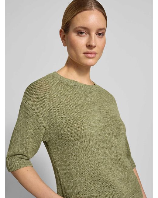 S.oliver Relaxed Fit Gebreide Pullover Van Katoenmix in het Green