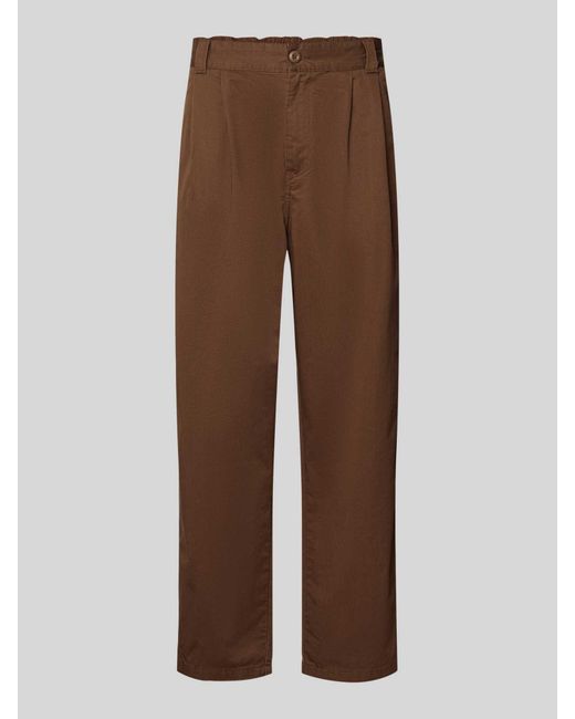 Carhartt Regular Fit Bandplooibroek Met Steekzakken in het Brown voor heren