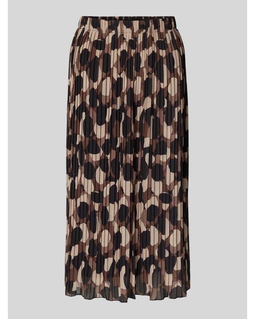 ZABAIONE Midirok Met Plissévouwen in het Multicolor