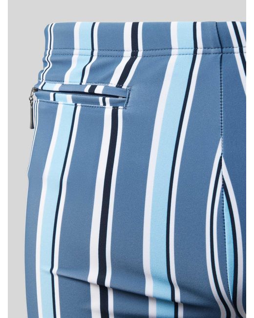 Schiesser Slim Fit Zwembroek Met Ritszak in het Blue voor heren