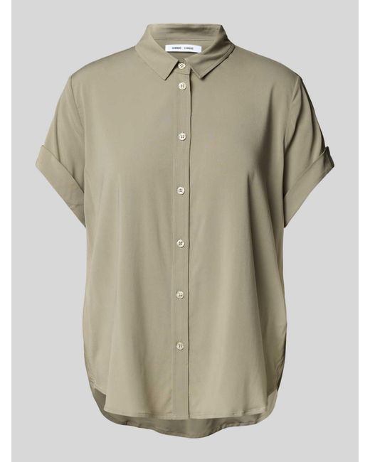 Samsøe & Samsøe Regular Fit Overhemdblouse Met 1/2-mouwen in het Natural