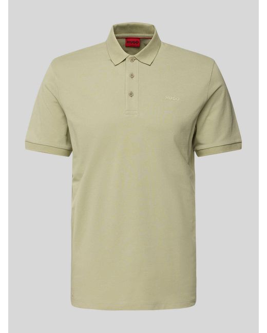 HUGO Poloshirt Met Labelprint in het Green voor heren
