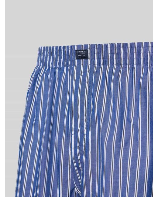 Mcneal Boxershorts mit Label-Patch im 3er-Pack in Blue für Herren