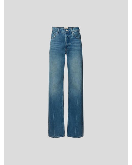 Anine Bing Blue Loose Fit Jeans im High Waist Stil