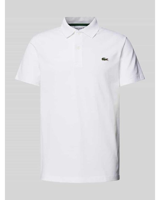 Lacoste Poloshirt mit Label-Detail in White für Herren