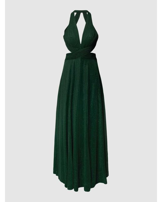 Luxuar Green Abendkleid mit Cut out