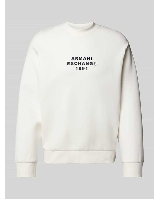 ARMANI EXCHANGE Sweatshirt mit Label-Stitching in Gray für Herren