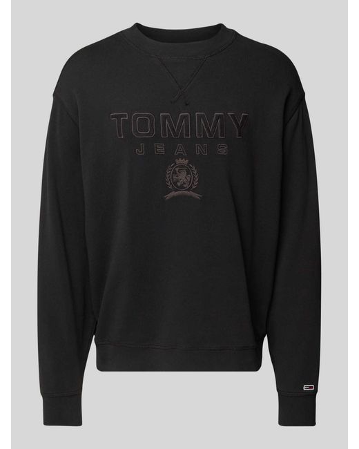 Tommy Hilfiger Sweatshirt Met Labelstitching in het Black voor heren