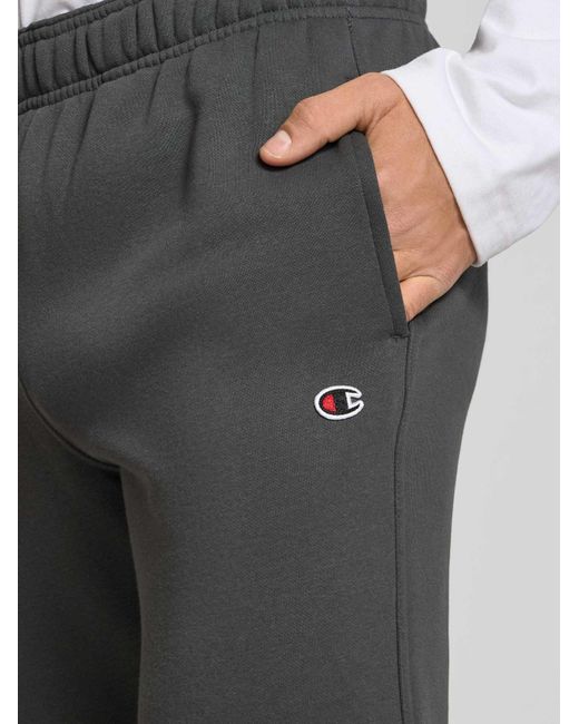 Champion Sweatpants Met Labeldetail in het Gray voor heren