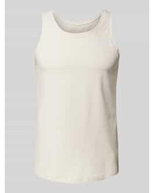 SLG Tanktop Met Labelprint in het Natural voor heren