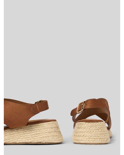 ONLY Wedges Met Open Tenen in het Brown