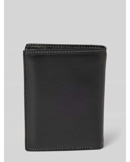 Camel Active Lederportemonnaie Mit Logo-Applikation Modell 'Vegas' in Black für Herren
