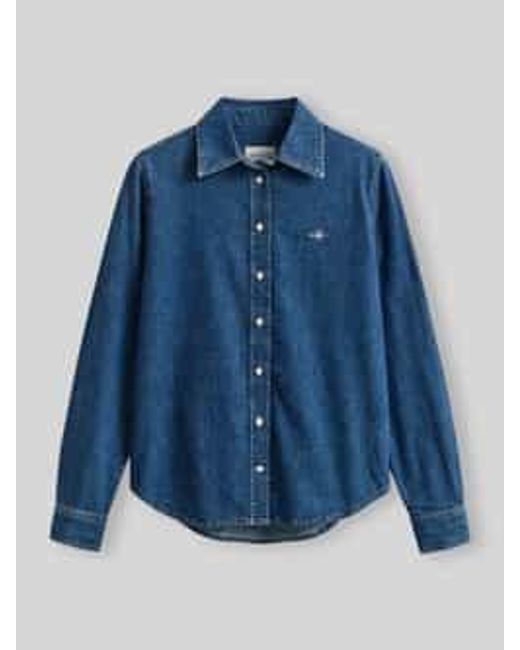 Gant Spijkerblouses in het Blue