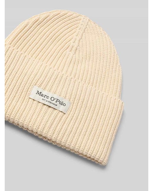 Marc O' Polo Natural Beanie aus reiner Baumwolle