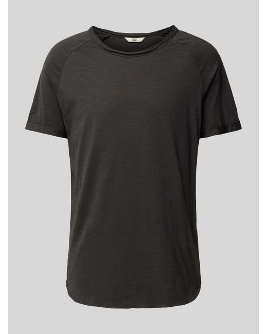 Redefined Rebel T-Shirt mit Rundhalsausschnitt Modell 'KAS' in Black für Herren
