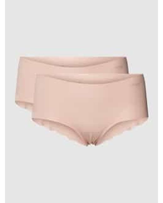 Sloggi Onderbroek Met Labeldetail, Model 'Zero Microfibre' in het Natural