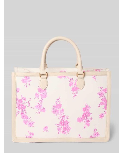 Joop! Pink Handtasche mit Label-Print Modell 'mazzolino fiore aurelia'