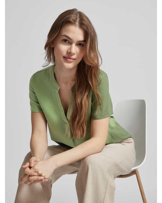 Vero Moda Green Bluse mit Tunikakragen Modell 'MYMILO'