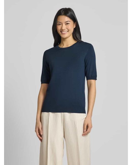 Kaffe Blue Strickpullover mit 1/2-Arm Modell 'lizza'