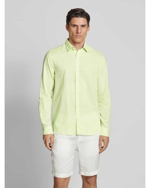 Tom Tailor Regular Fit Freizeithemd Aus Chambray in Yellow für Herren