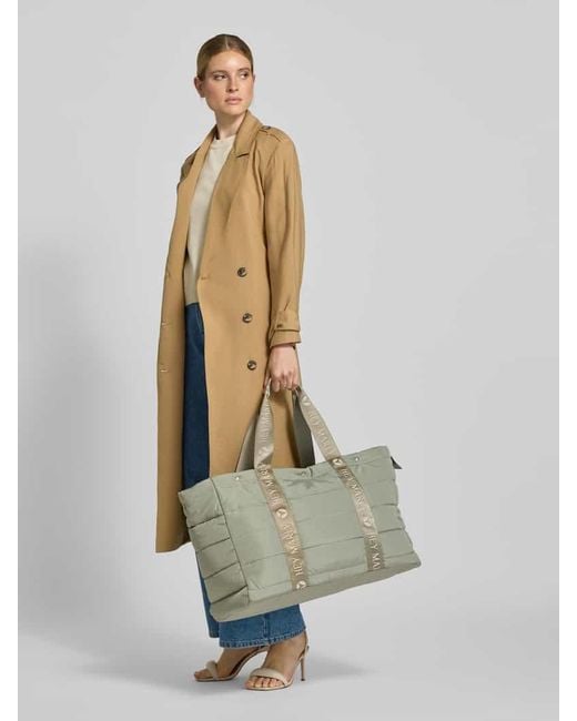 HEY MARLY Gray Shopper mit Steppnähten Modell 'Travel Buddy'