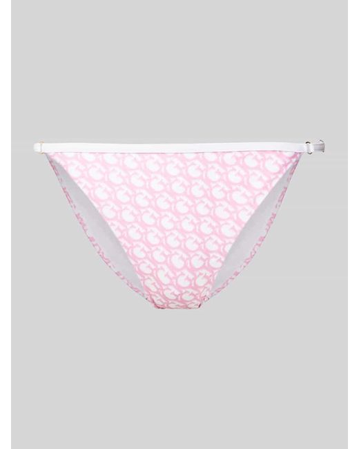 Guess Pink Bikini-Hose mit Allover-Print