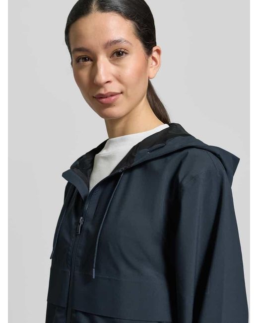 Rains Blue Regular Fit Jacke mit Kapuze Modell 'Suva'