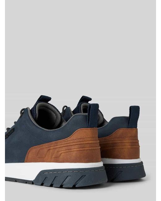 Bugatti Sneaker Mit Label-Applikation Modell 'Irish' in Blue für Herren