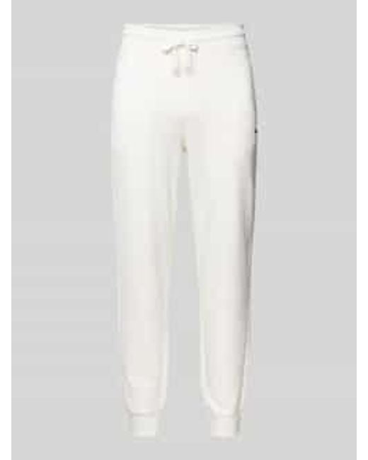 HUGO Regular Fit Sweatpants Met Labelprint, Model 'Dayote' in het White voor heren