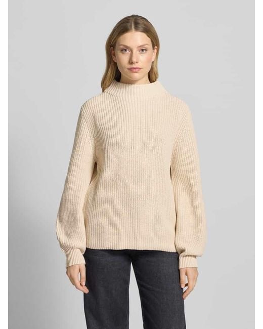 S.oliver Natural Regular Fit Strickpullover aus Baumwoll-Mix