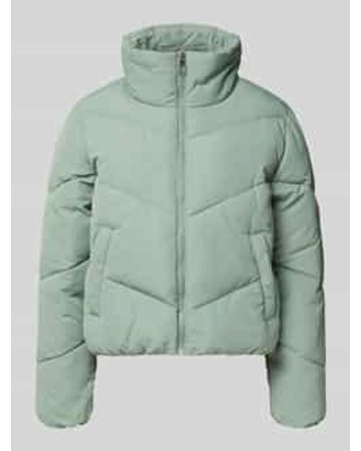 ONLY Regular Fit Gewatteerd Jack Met Opstaande Kraag, Model 'Maggi Life' in het Green