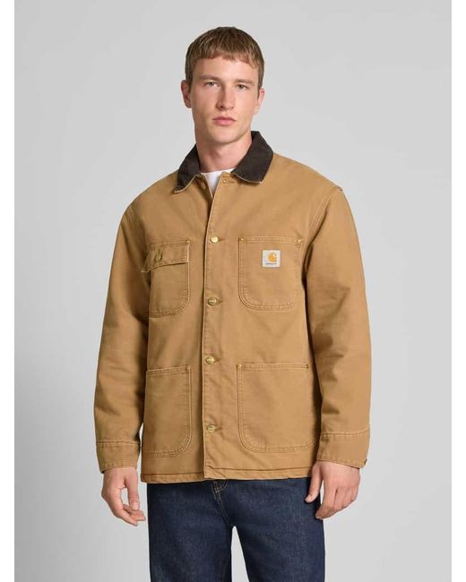 Carhartt Regular Fit Jacke mit Umlegekragen Modell 'Chore' in Brown für Herren