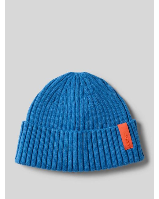 Barts Beanie Met Labeldetail, Model 'Sumter' in het Blue voor heren