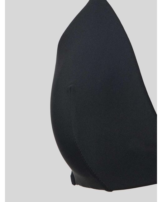 Calvin Klein Black Bikini-Oberteil mit Ziersteinbesatz