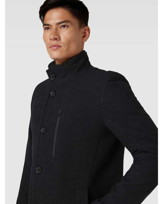 S.oliver Mantel mit Brusttasche in Black für Herren